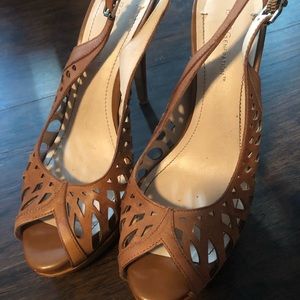 BCBG sling back stilettos